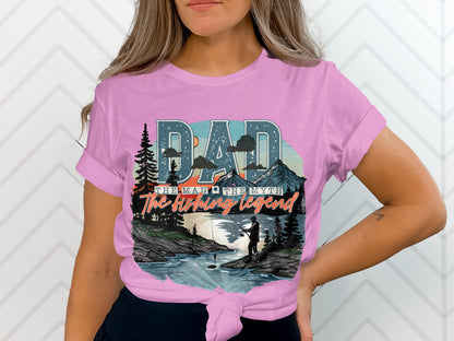 Dad The Man The Myth The Fishing Legend Shirt