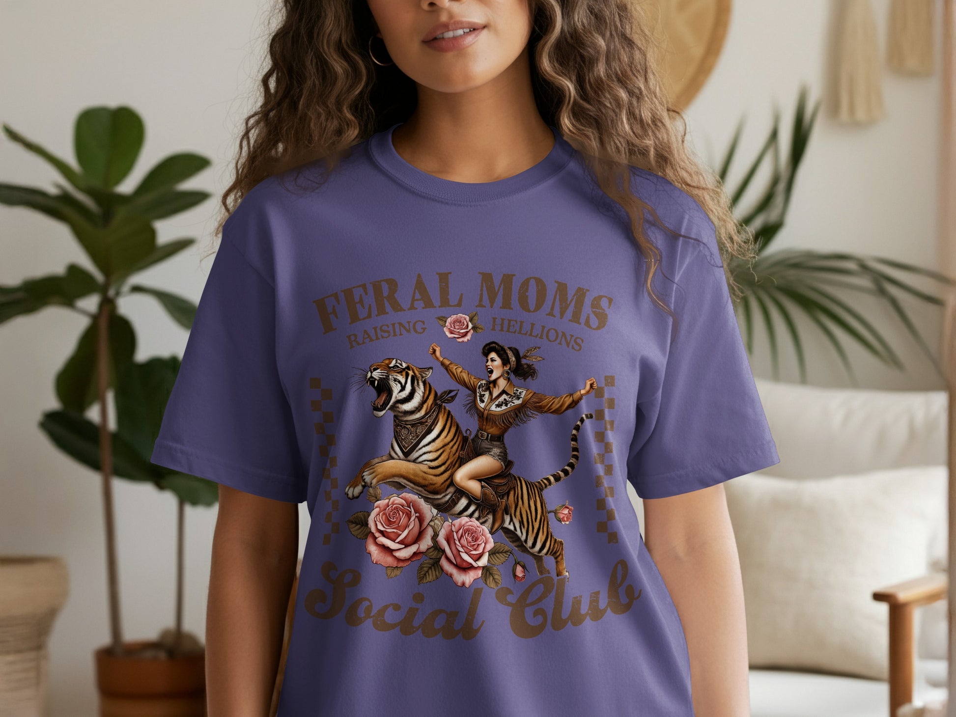 Feral Moms Raising Hellions Social Club T-shirt
