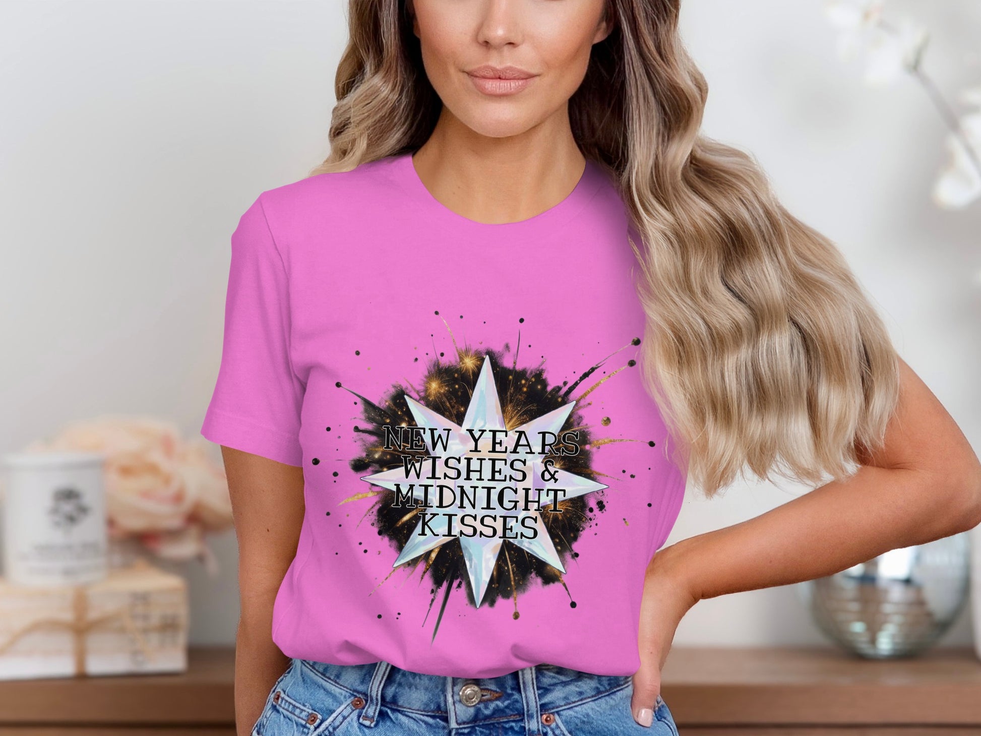 New Years Wishes and Midnight Kisses Graphic T-Shirt