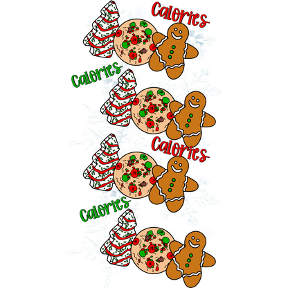 Christmas Calories Gingerbread Cookie Sticker Sheet