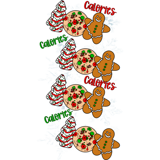 Christmas Calories Gingerbread Cookie Sticker Sheet