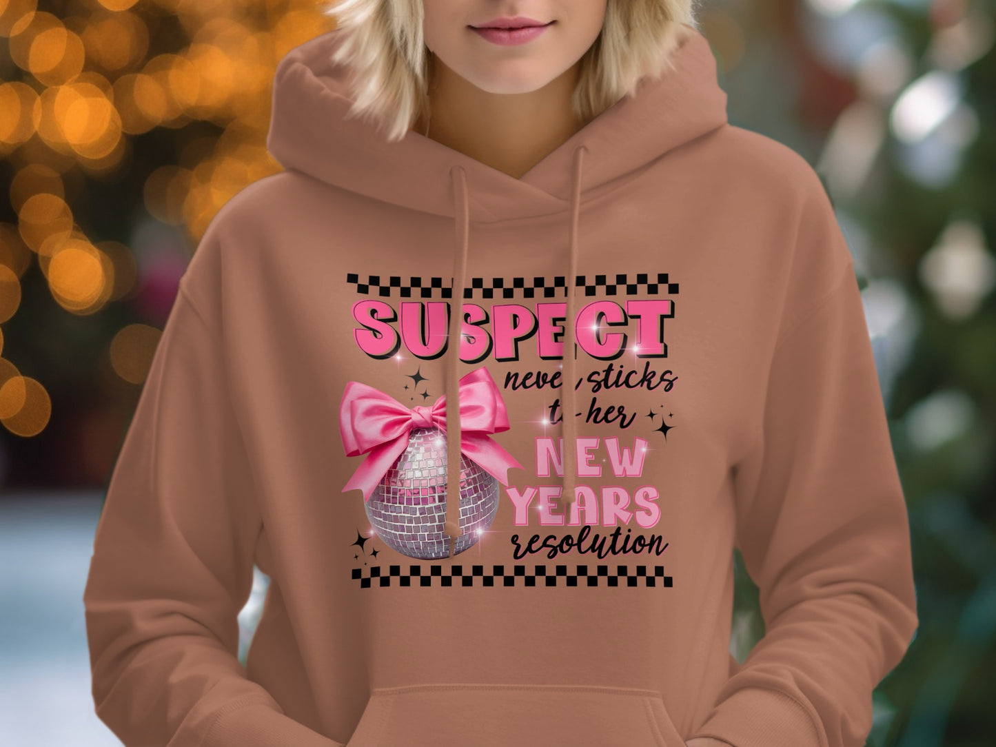 Suspect Never Sticks to Her New Years Resolution Hoodie