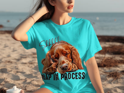Shhhhh Nap In Process Cute Dog Lovers T-Shirt