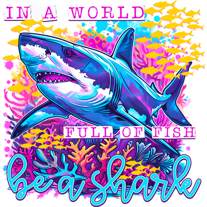 In a World Full of Fish Be a Shark Artwork