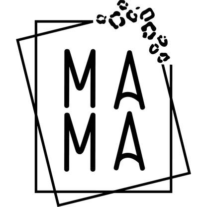 Trendy 'MAMA' Graphic with Stylish Animal Print Design