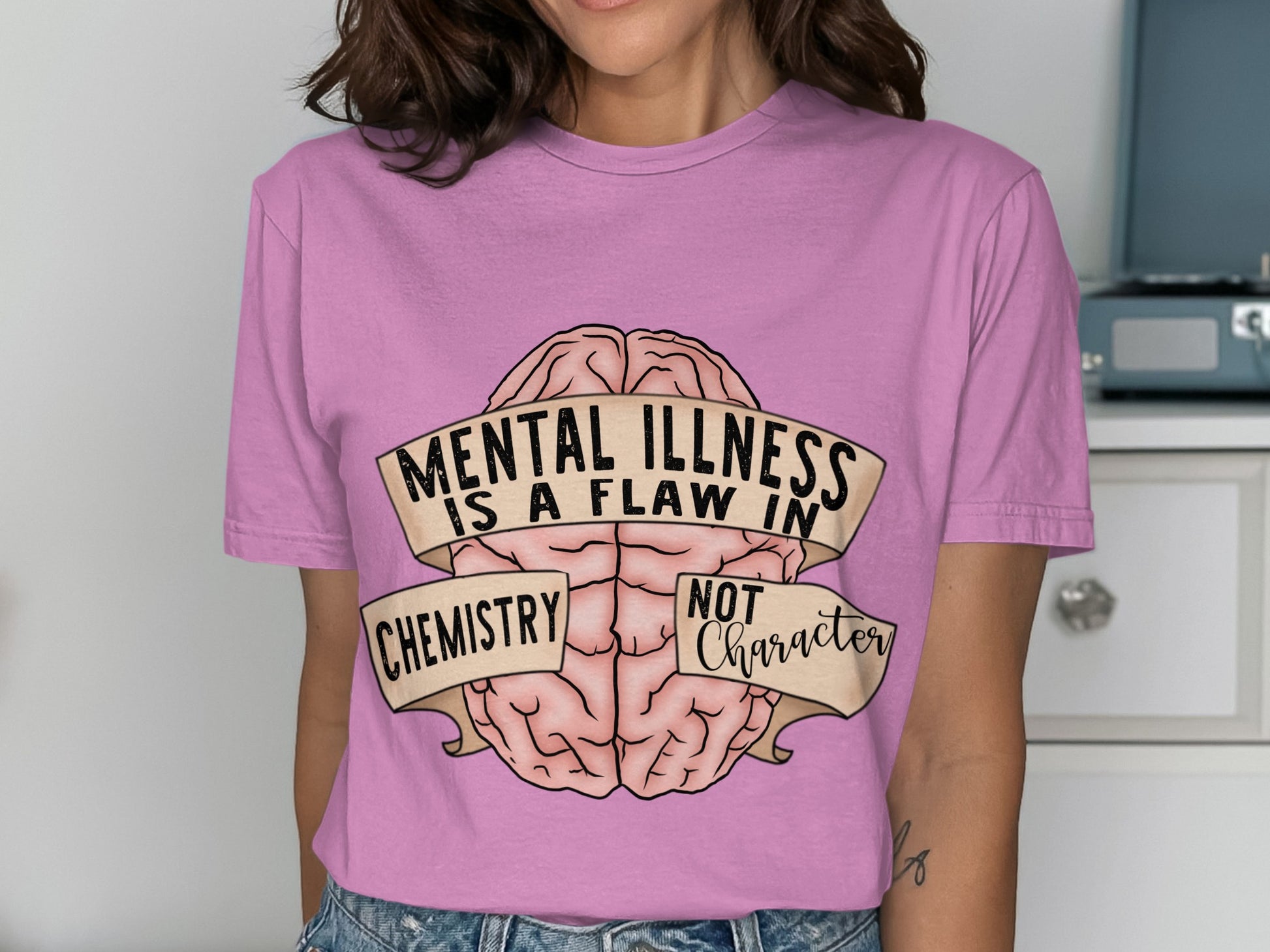 Mental Illness Is a Flaw in Chemistry T-Shirt