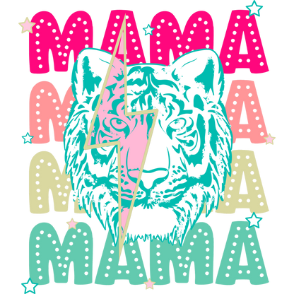 Colorful Mama Tiger Design Unique Statement Shirt