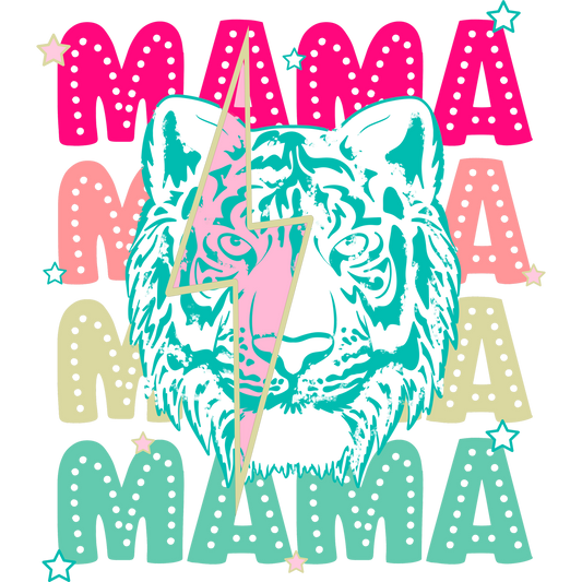 Colorful Mama Tiger Design Unique Statement Shirt