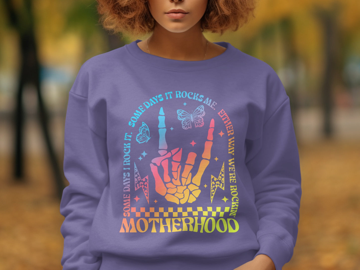 Some Days It Rocks Me Either Way Rocking Motherhood Sweatshirt