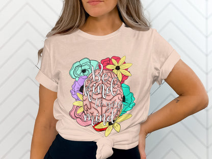 Be Kind to Your Mind Floral Graphic Tee product
