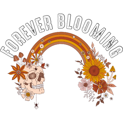 Forever Blooming Skull and Flowers Graphic product