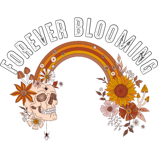 Forever Blooming Skull and Flowers Graphic product