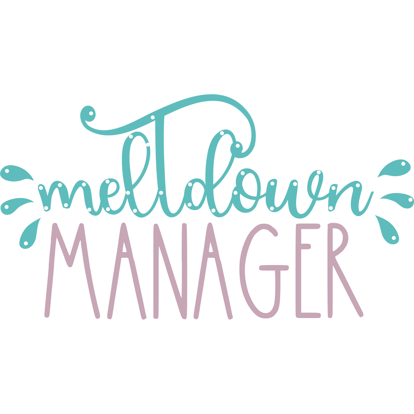 Meltdown Manager Graphic Design Wall Art Print