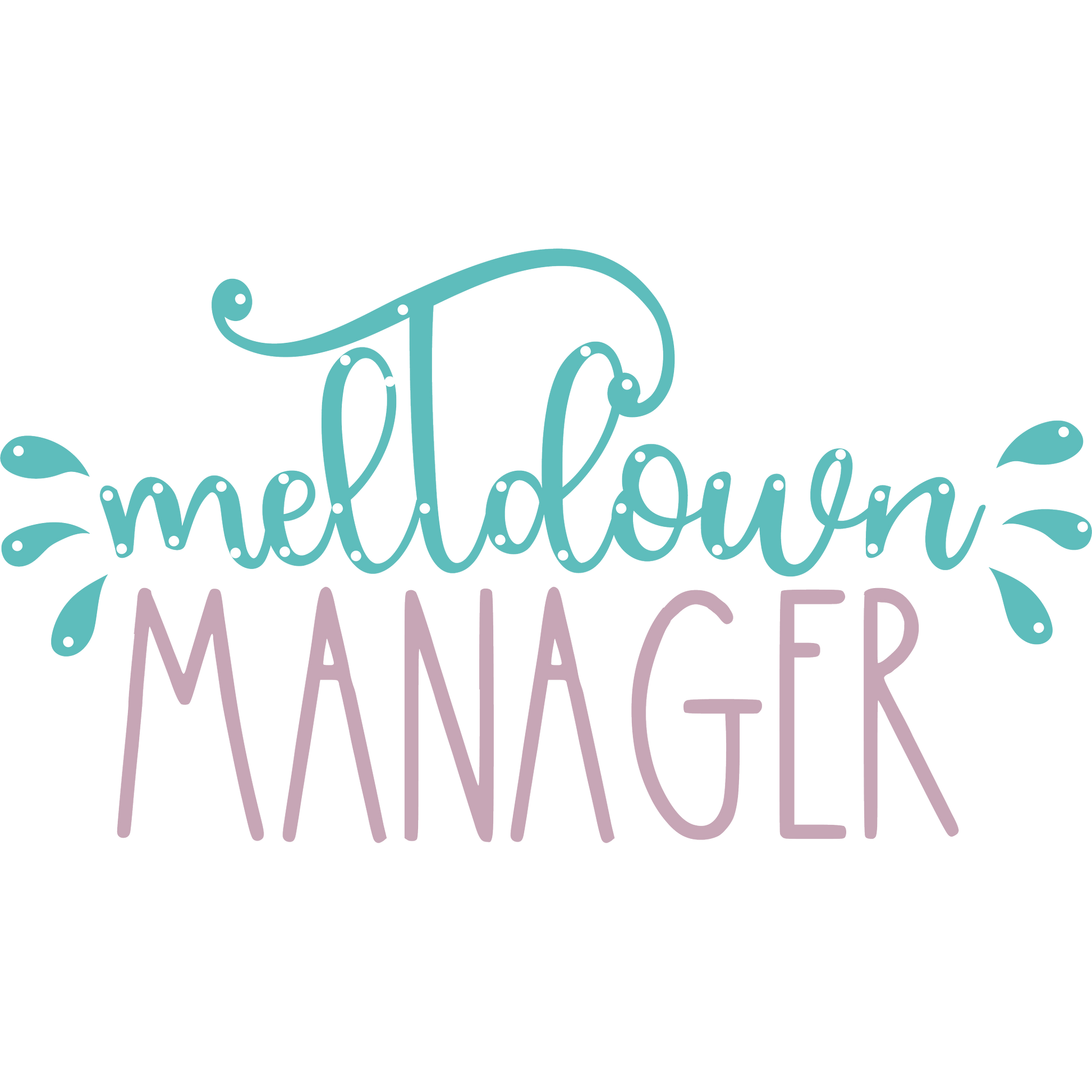 Meltdown Manager Graphic Design Wall Art Print