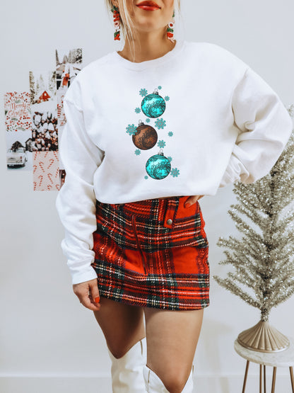 Festive Christmas Ornament Long Sleeve Shirt