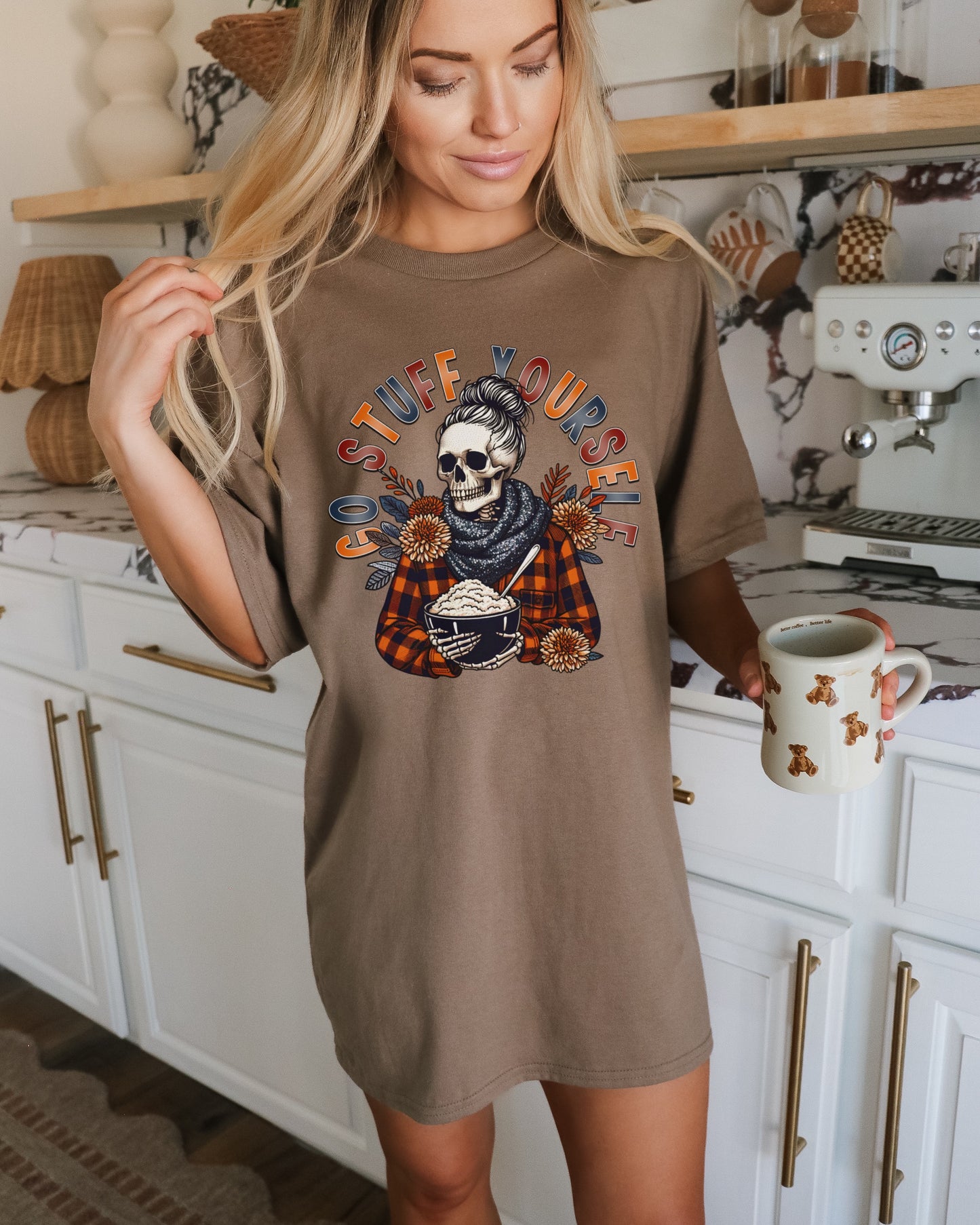 Go Stuff Yourself Skull Graphic Tee product