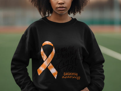 Leukemia Awareness Ribbon You Are My Light Sweatshirt