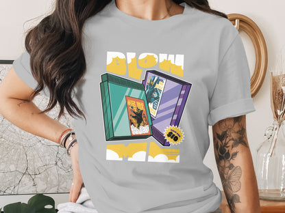 Vintage Comic and VHS Tape Graphic Tee product