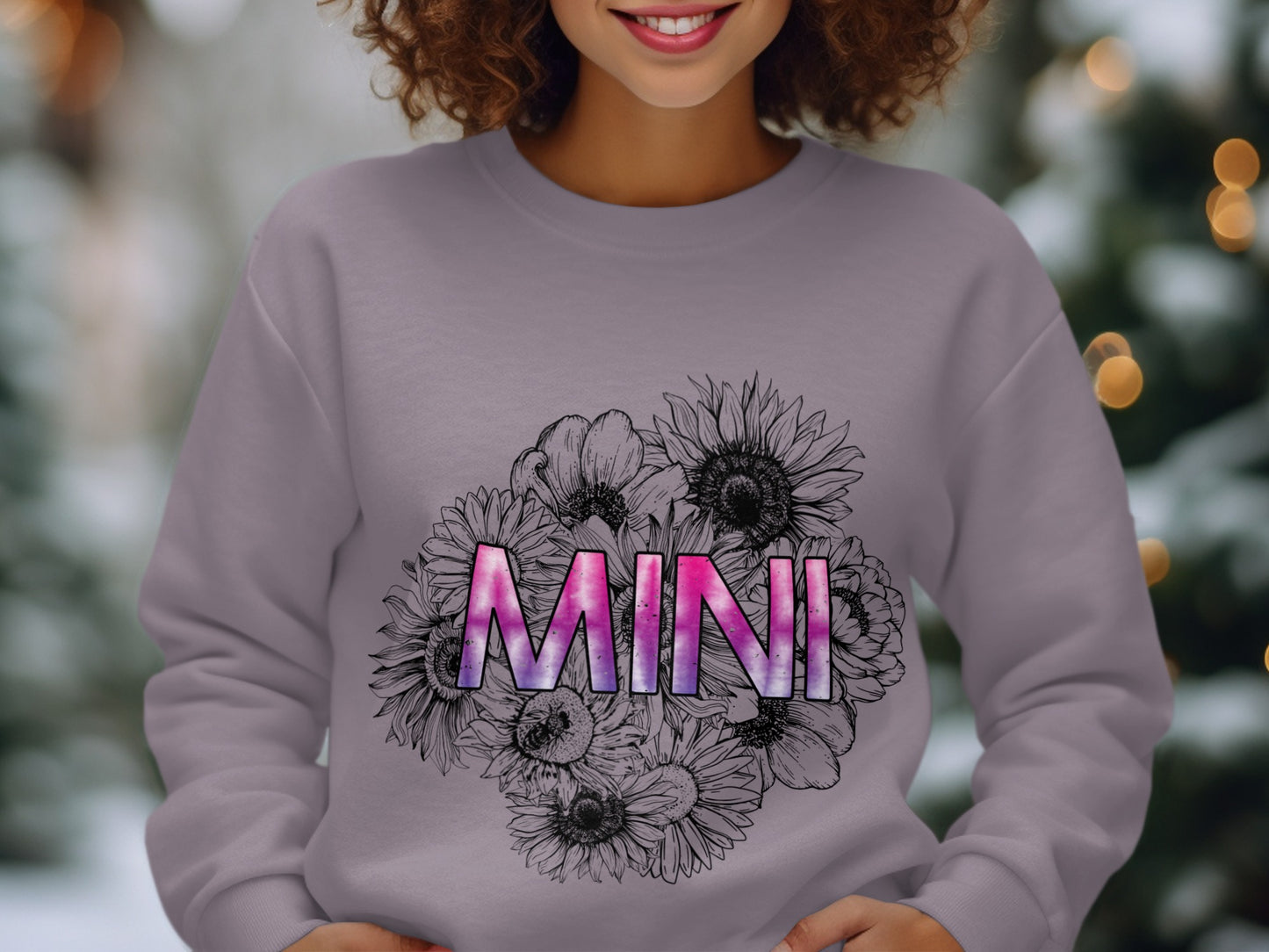Floral Graphic MINI Sweatshirt Fashion Apparel