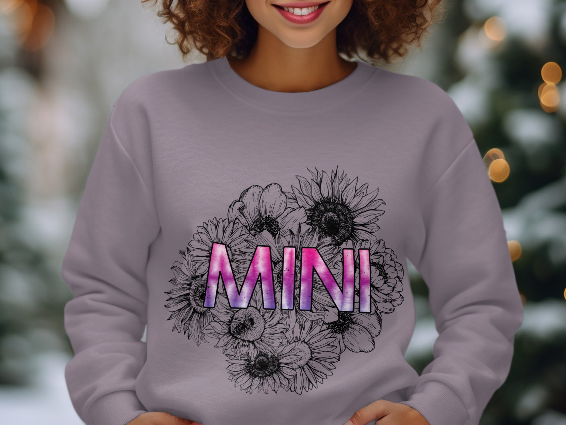 Floral Graphic MINI Sweatshirt Fashion Apparel