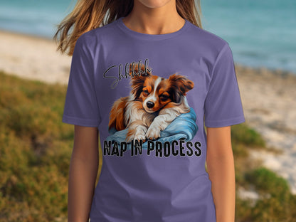 Shhh Nap In Process Sleepy Dog Lovers T-Shirt