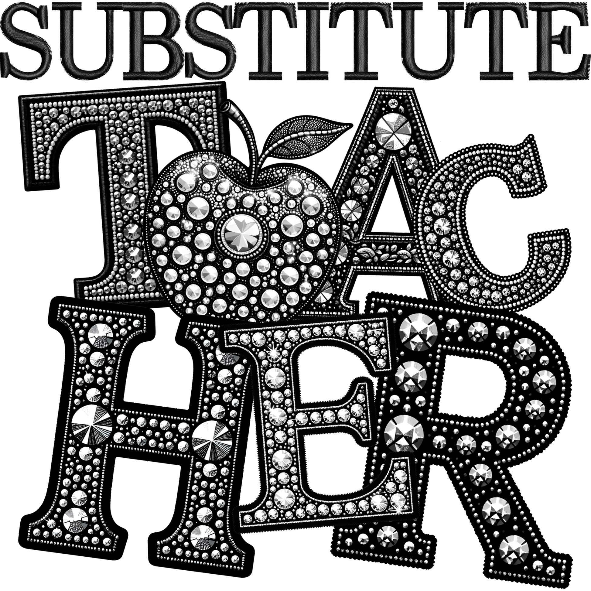 Substitute Teacher Sparkling Design product