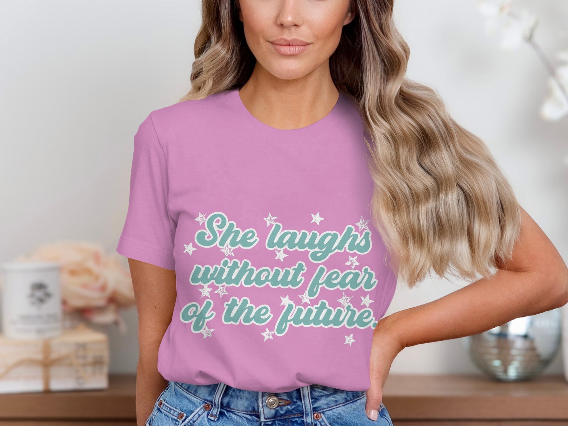 She Laughs Without Fear of the Future T-shirt