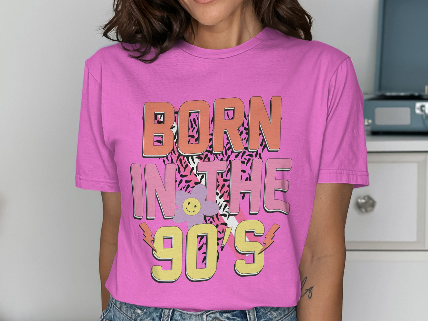 Born In The 90's Graphic Tee Shirt