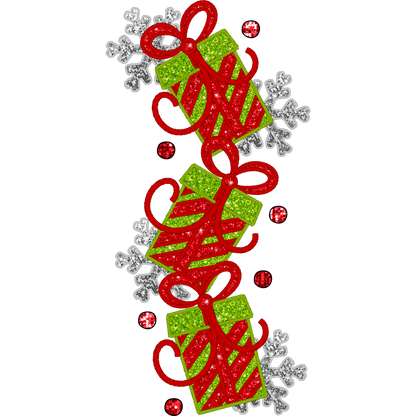 Festive Christmas Snowflakes and Gifts Design product