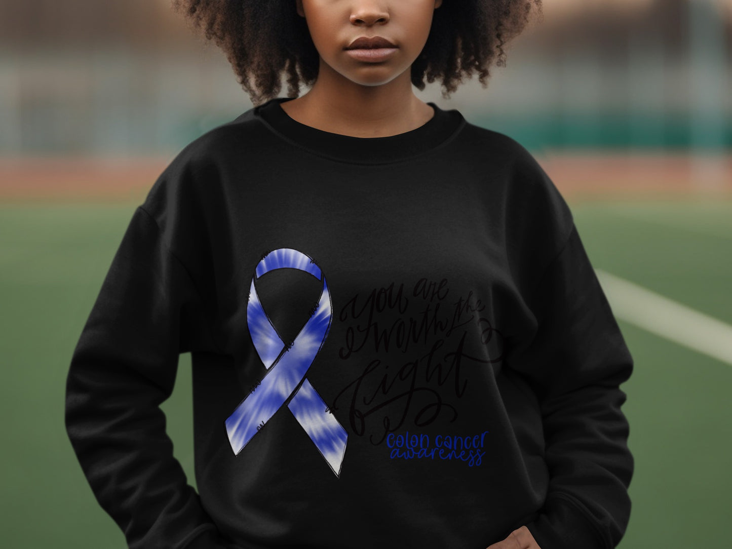 Colon Cancer Awareness Sweatshirt for Health Support
