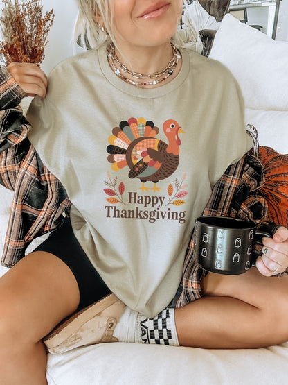 Happy Thanksgiving Turkey Graphic Shirt