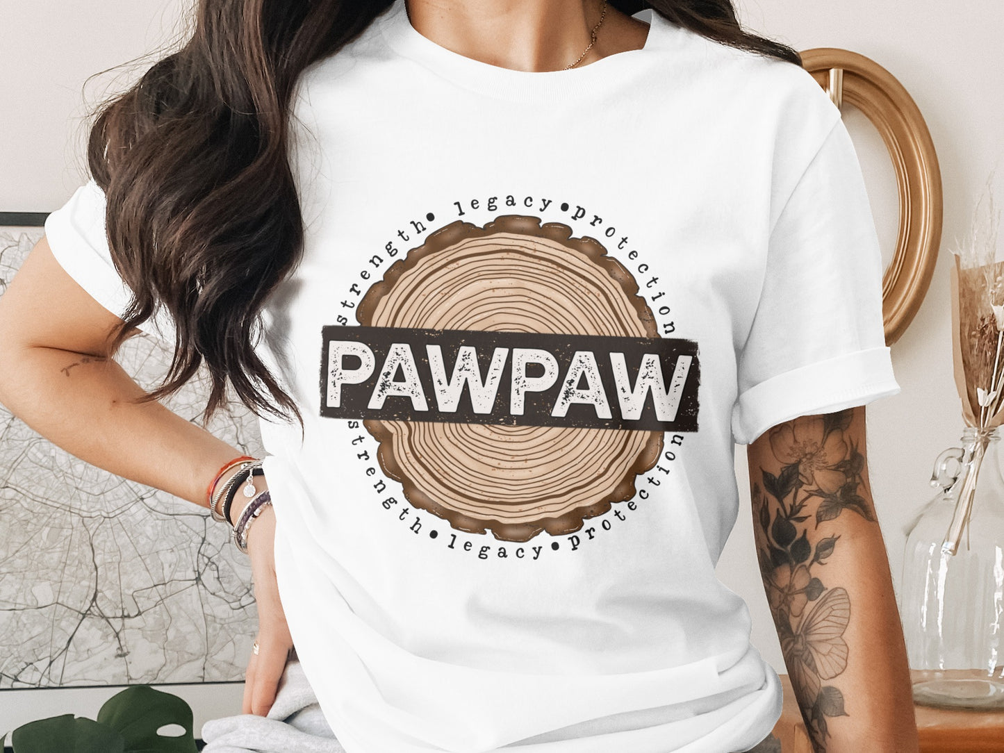 PAWPAW Strength Legacy Protection Graphic Shirt