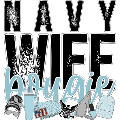 Navy Wife Bougie Graphic Bundle for Navy Families