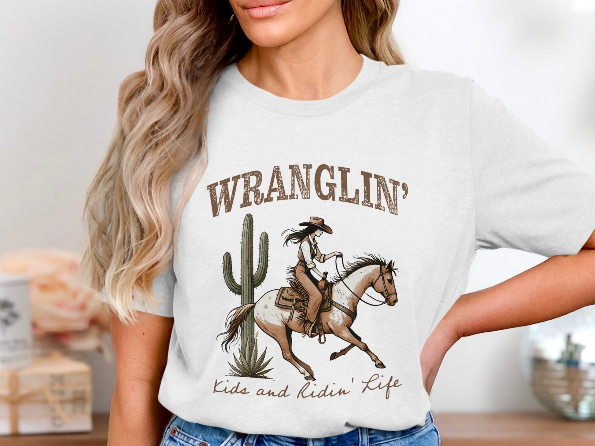 Wranglin' Kids and Ridin' Life Graphic Tee