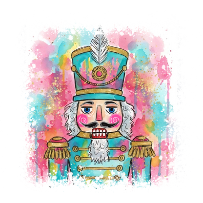 Watercolor Nutcracker with Colorful Splashes product