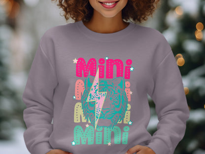 Mini Colorful Tiger Graphic Sweatshirt