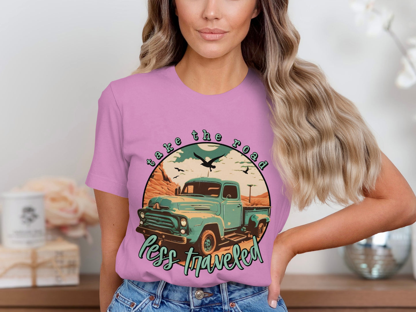 Take the road less traveled graphic shirt
