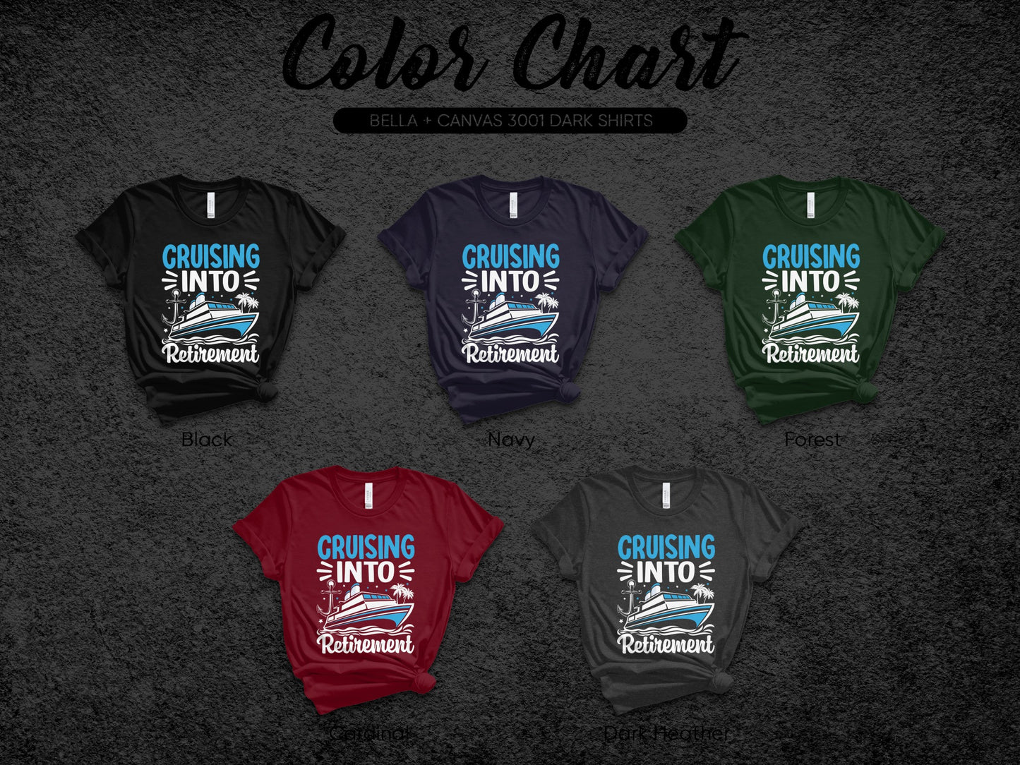 Cruising Into Retirement Graphic Tee for Casual Outings