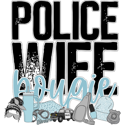 Police Wife Bougie Design for Accessories and Gifts