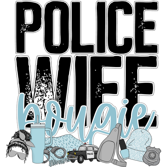 Police Wife Bougie Design for Accessories and Gifts
