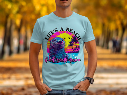 Life's a Beach Find Your Wave Graphic T-Shirt