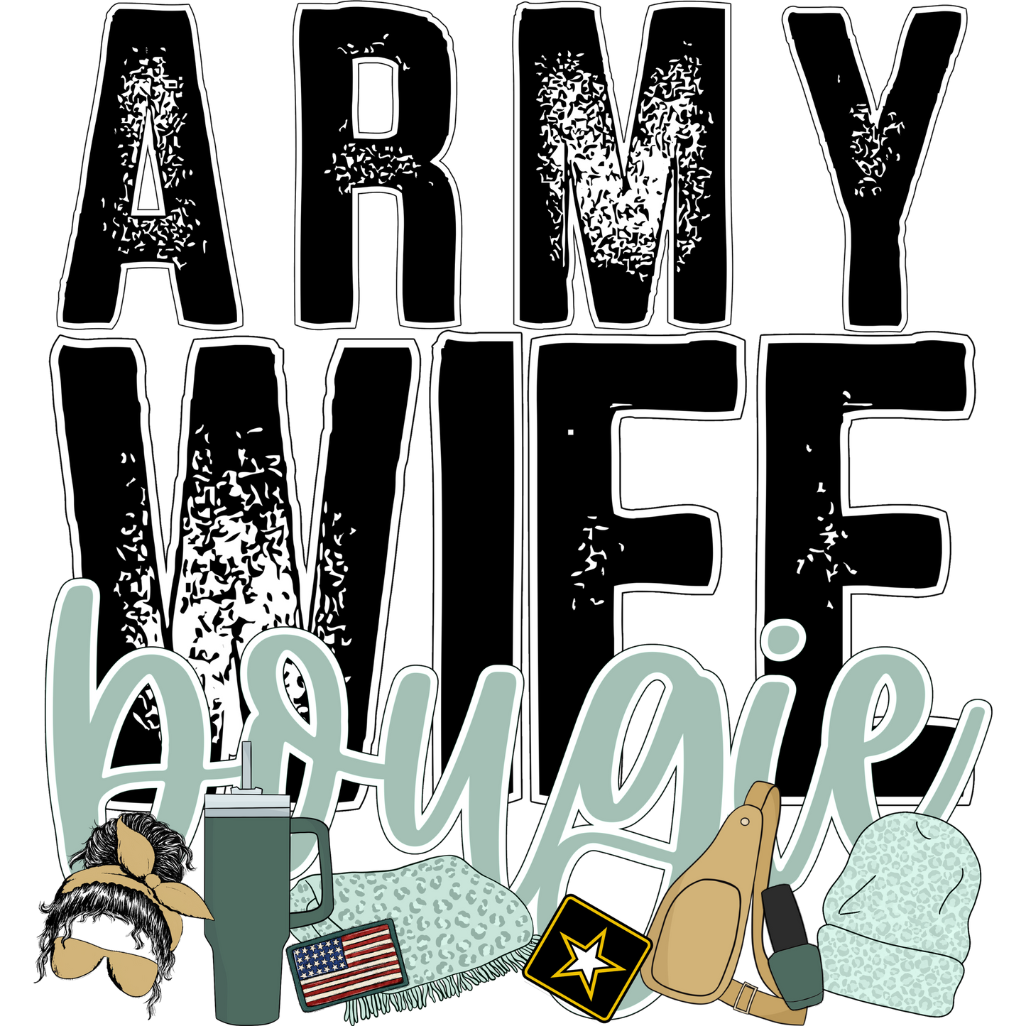 Army Wife Bougie Military Appreciation Gift