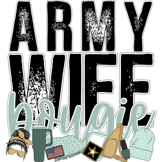 Army Wife Bougie Military Appreciation Gift