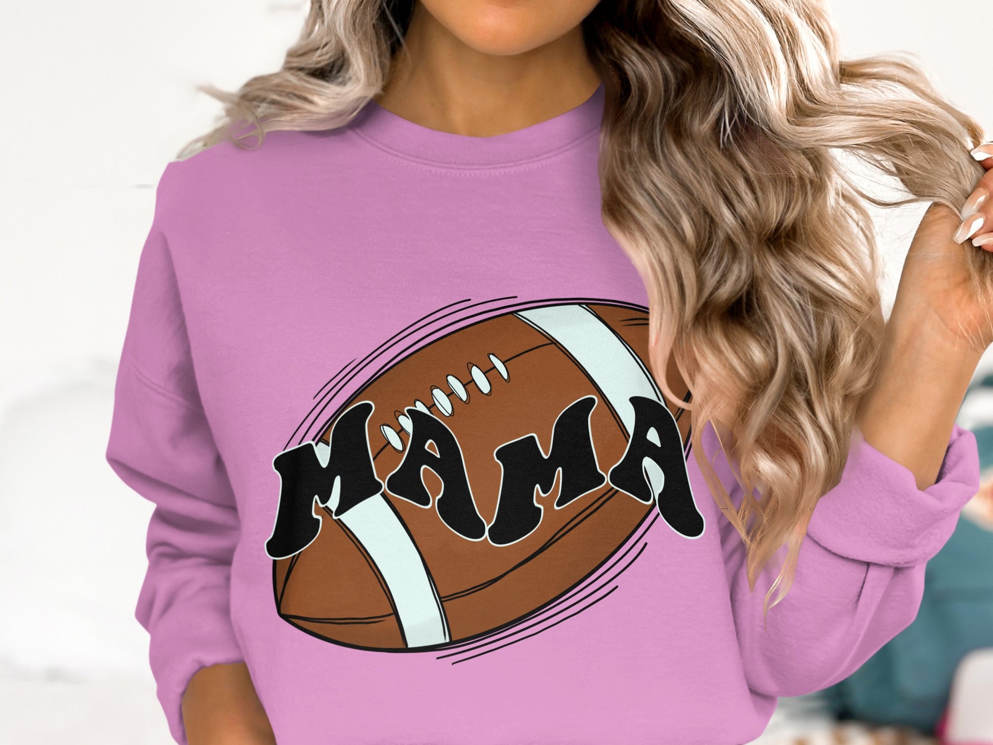 Mama Football Sweatshirt Perfect for Sports Lovers