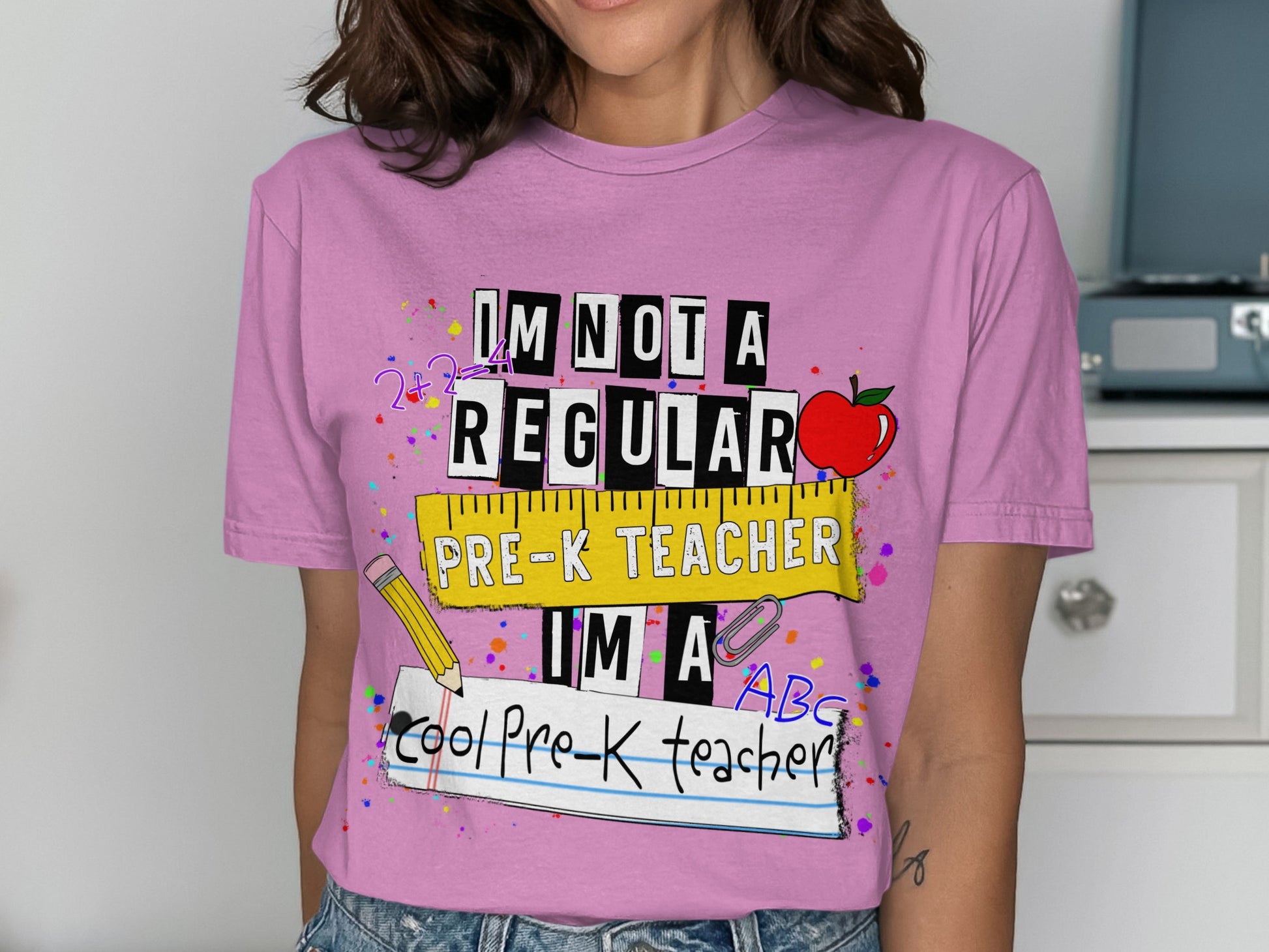 Cool Pre-K Teacher Unique Graphic Tee