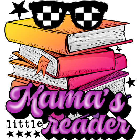 Mama's Little Reader Graphic Illustration Design