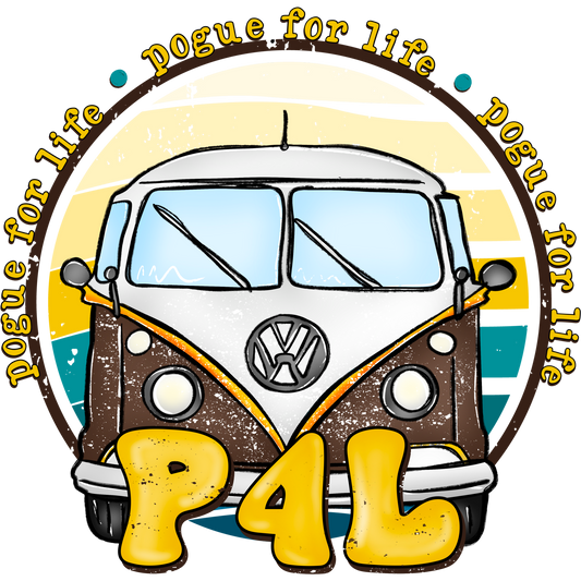P4L Colorful Retro Van Illustration Art Print