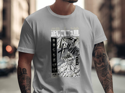 Martial Arts Comic Book Inspired Graphic Tee