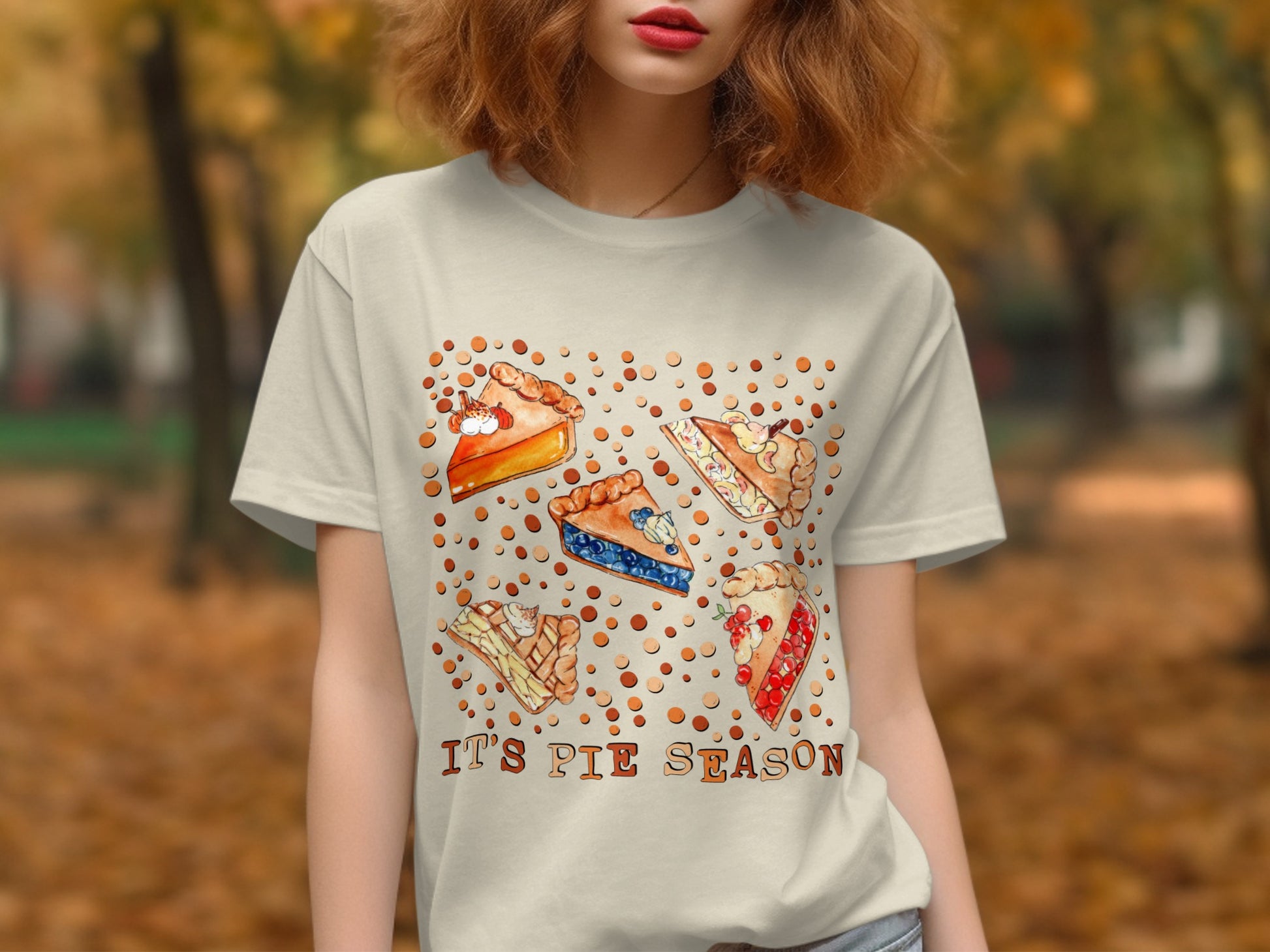 It's Pie Season Fun Graphic Tee Celebration