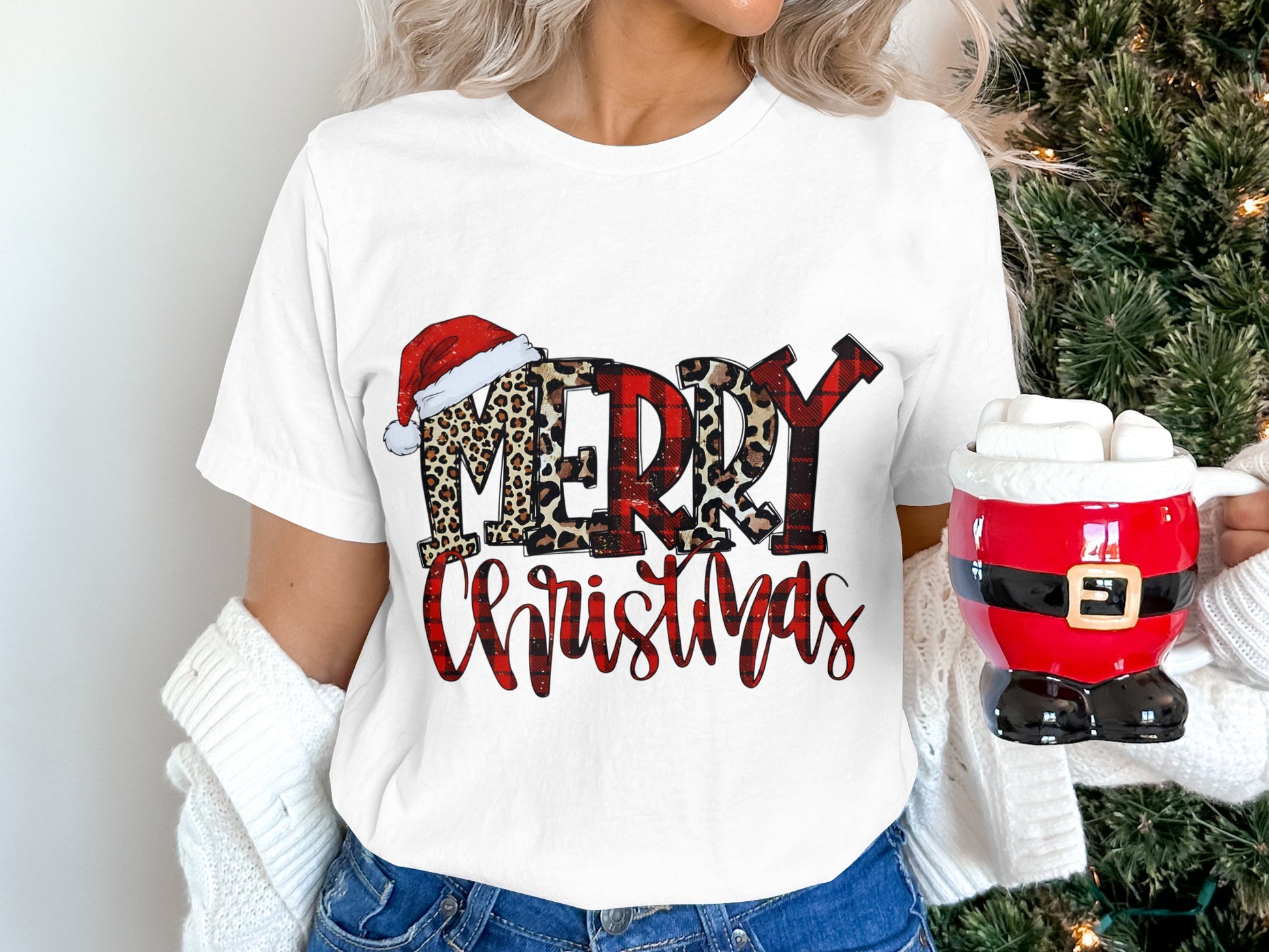Merry Christmas Graphic Tee for Festive Season